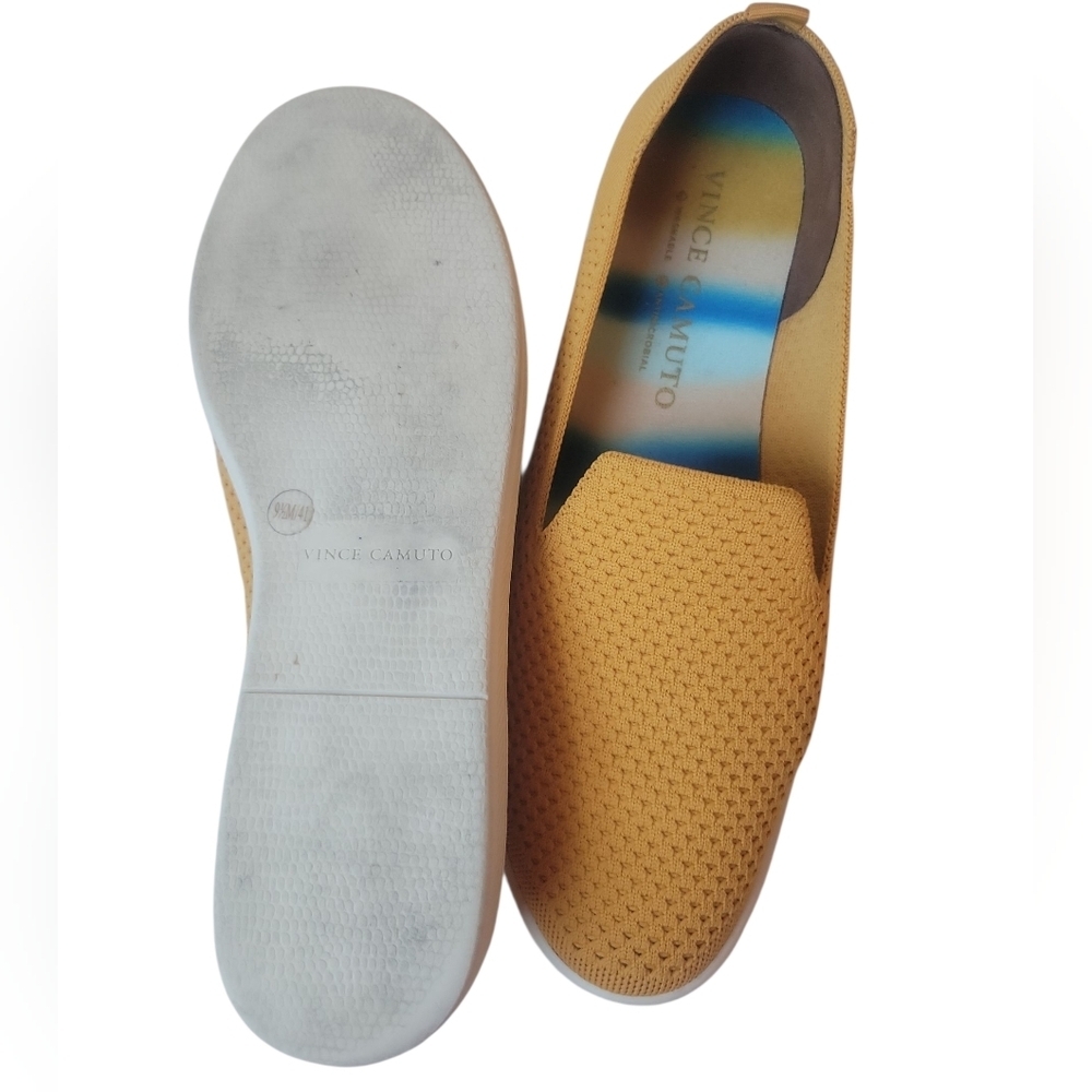 Vince Camuto Mustard Yellow Slip-On Flats - Picture 5 of 6